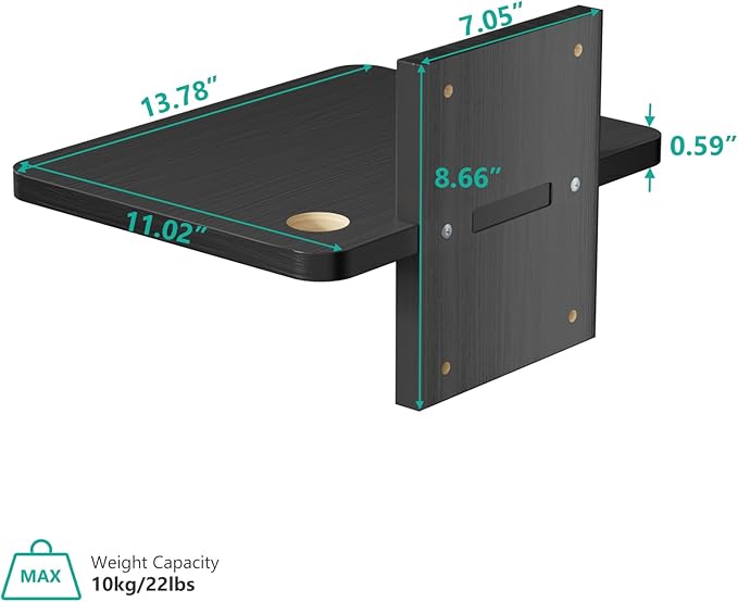 WALI Floating TV Shelf, 1 Tier Projector Shelf