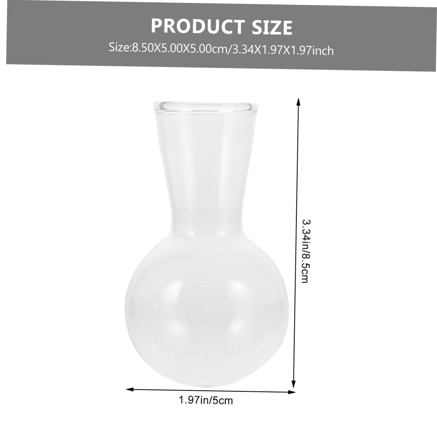 IWOWHERO Unique Plant Terrarium Creative Glass Vase Bulb for Decorative Home Office