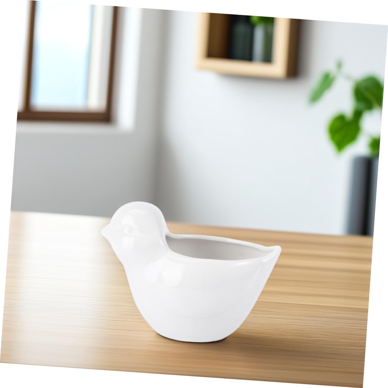 BESPORTBLE Creative Ceramic Bird Flowerpot for Succulent Plants Cute Animal Design for Indoor/Outdoor Decoration Planter