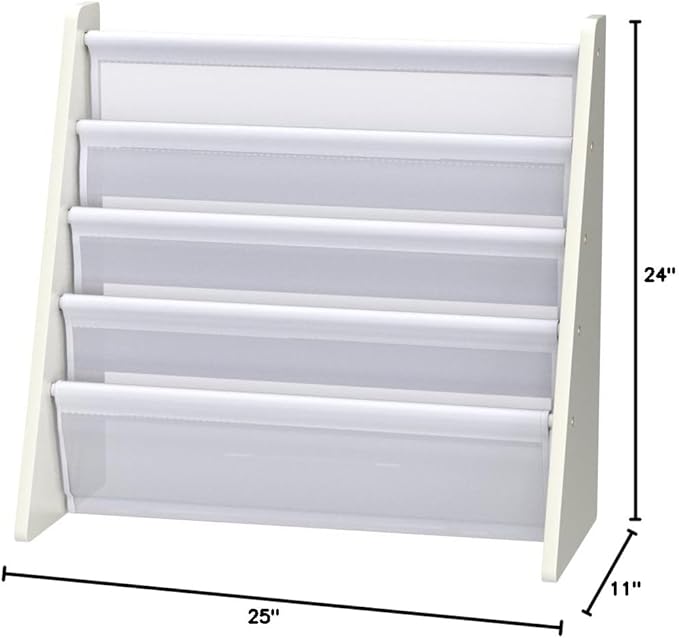 Humble Crew Kids Bookshelf, 4-Tier Front-Facing Book Display Organizer