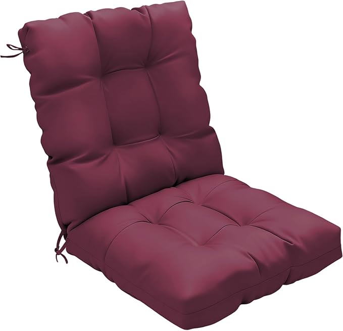 Outdoor Chair Cushion, High Back Soft Seat Pad