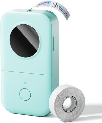 Phomemo D30 Label Maker Machine, Portable Bluetooth Mini Label Printer, Smartphone Handheld Thermal Sticker Small Labeler Multiple Templates Font Icon Inkless Custom Label for Home Kids School Items