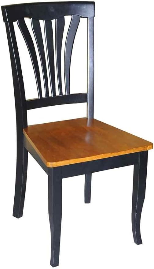 East West Furniture AVC-BLK-W Avon Dining Room Chairs