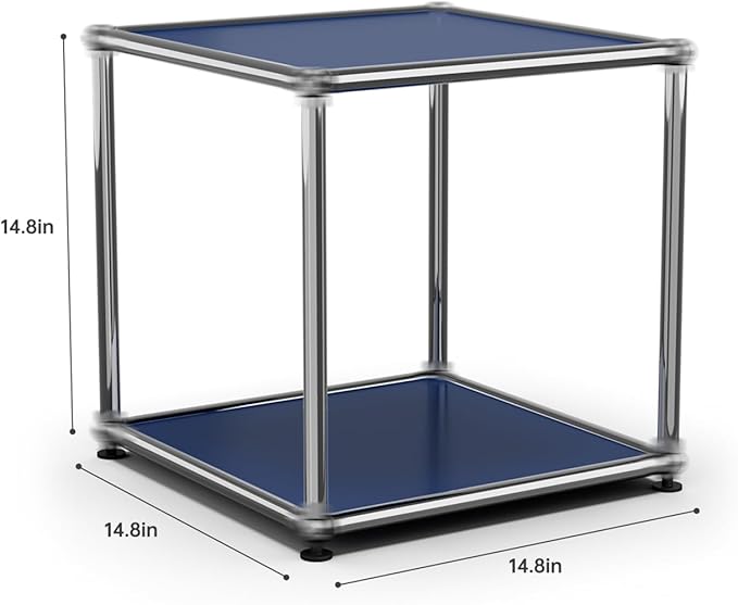 Nightstand Modern Storage Cabinet Blue A Versatile Free-Standing Organizer