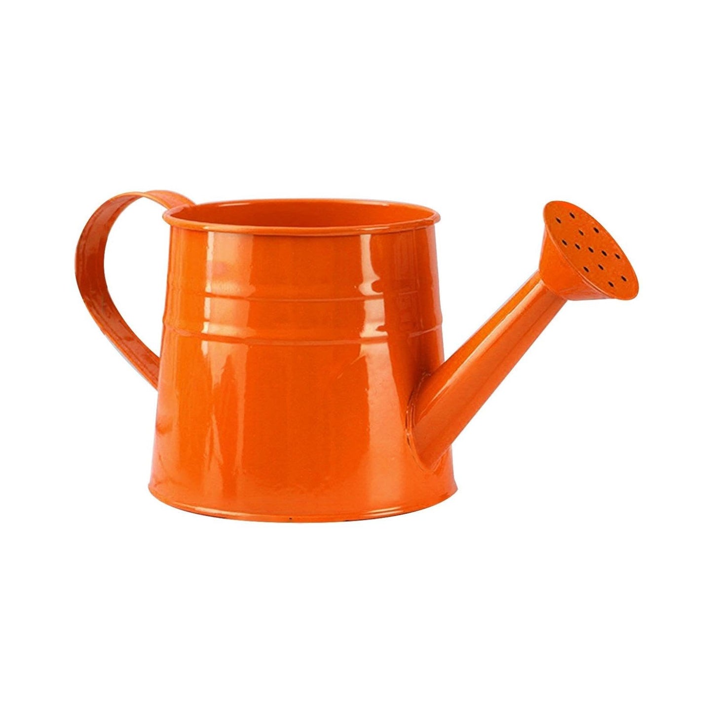 Watering Can, 1L Metal Flower Garden Watering Can, Lightweight Durable Decorative Gardening Tool for Outdoor Indoor Plants Lawn Garden (Orange)