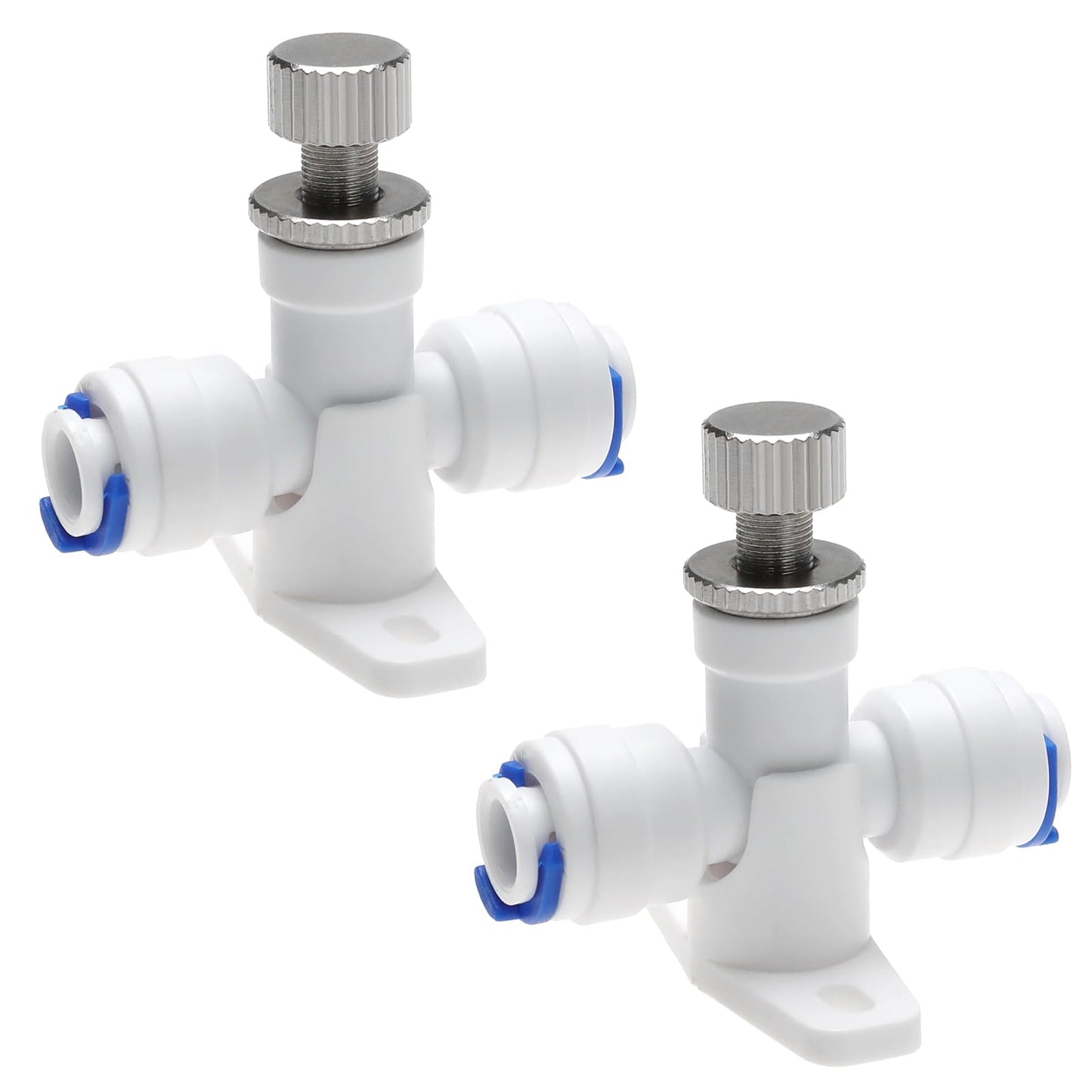 LT Easiyl 2pcs RO Water Flow Control Valve Compatible with 1/4 Inch Hose OD POM Plastic for RO Water Systems/Pure Water Systems/Water Purifiers/Water Dispensers