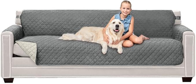 Sofa Shield® Couch Slip Covers for Dogs, Reversible Furniture Protector