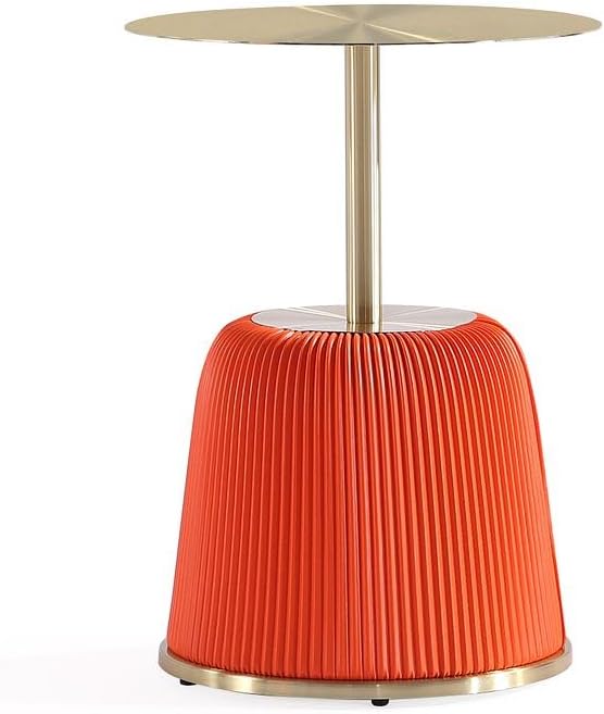 Manhattan Comfort Anderson Modern 15.75" Round End Tables 1.0