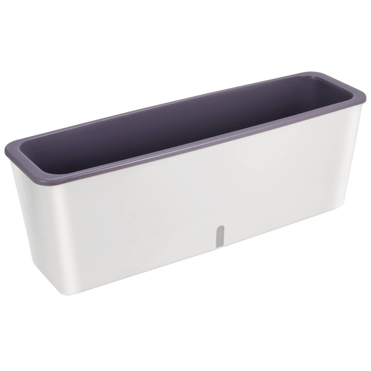 SINJEUN 2 Pack Rectangular Self Watering Planter 17 x 6 Inch, Rectangular Self Watering Flower Plant Pots with Drainage Holes, Garden Window Sill Planters Flower Pot for Indoor Outdoor Use