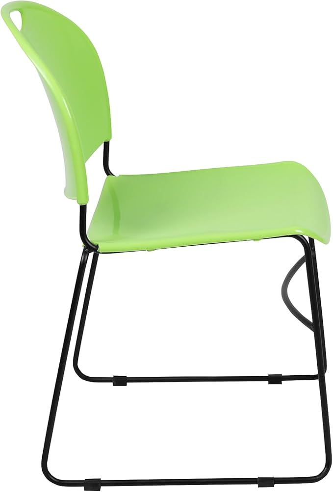 Flash Furniture HERCULES Series 880 lb. Capacity Green Ultra-Compact Stack Chair