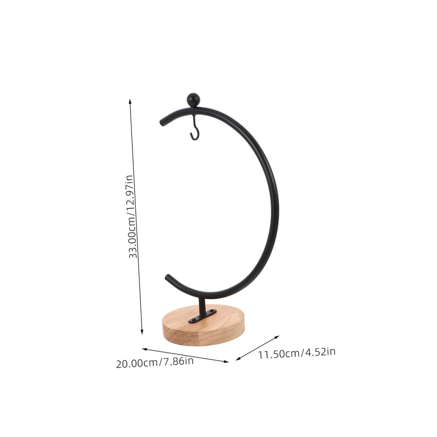 BESPORTBLE Ornament Display Stand Ornament Stand Holder Iron Pothook Stand for Hanging Glass Globe Air Plants Terrarium Ornament and Home Wedding Decoration