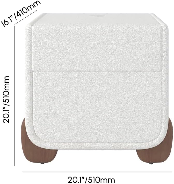 homary Smart Boucle Nightstand