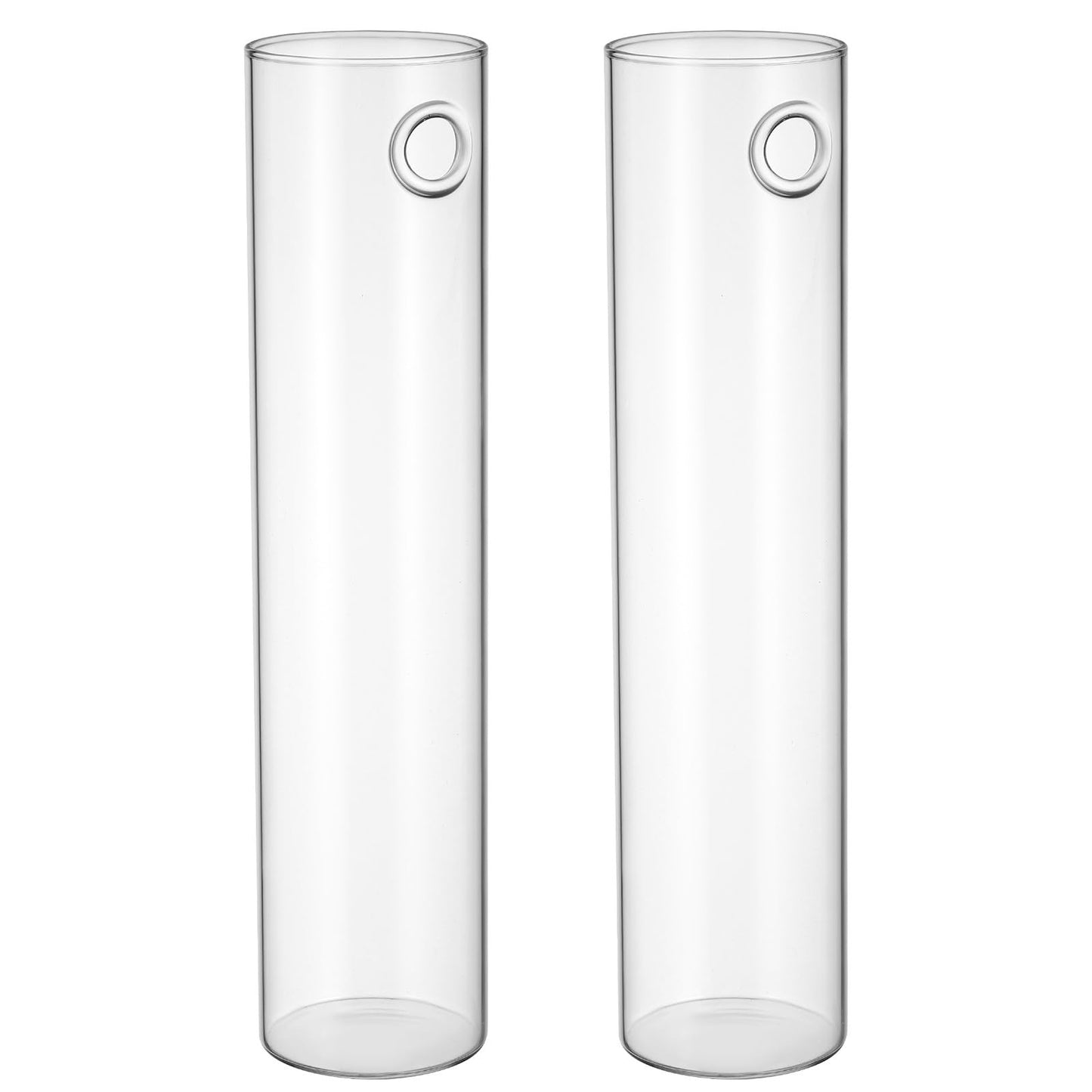 Angoily Wall Mounted Flower Vase Glass Tube Propagation Station 2pcs Hanging Terrarium Indoor Planter for Hydroponic Plants Modern Home Décor