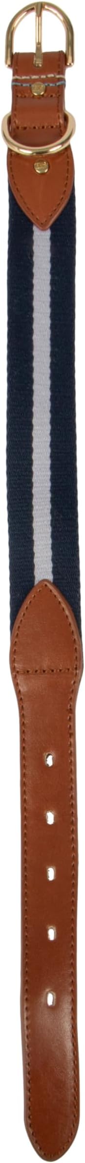 Harry Barker Blue Pieced Stripe Buckle Collar - Medium