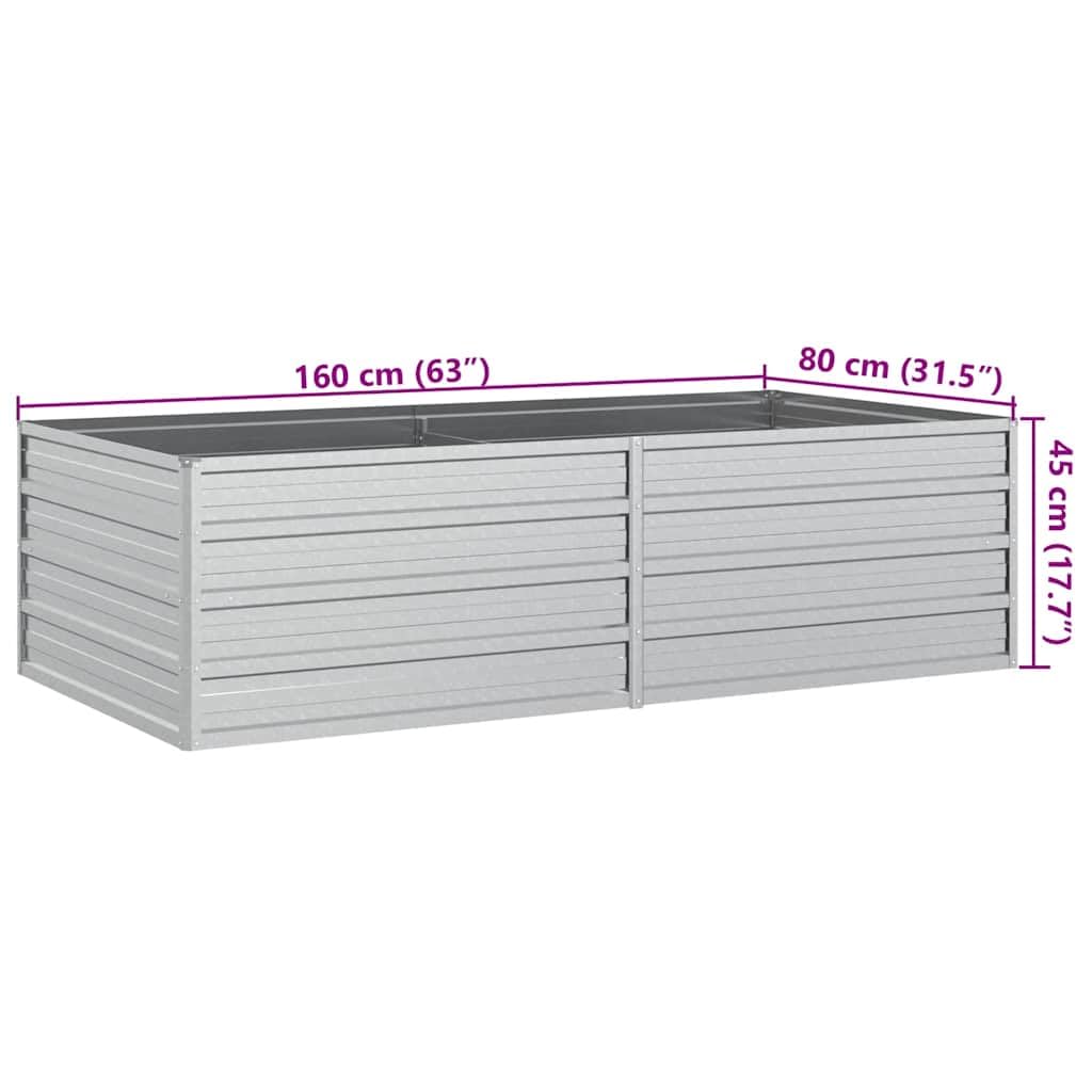 Garden Raised Bed Silver Galvanized Steel Large Garden Raised Bed, Gardening, Pots & Planters, 316884