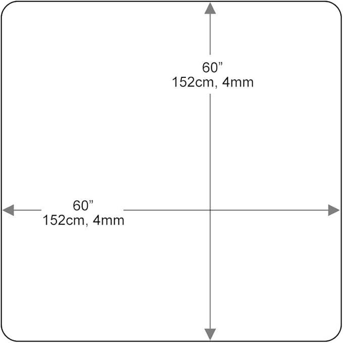 Dulles Glass 60 inch Square Glass Table Top