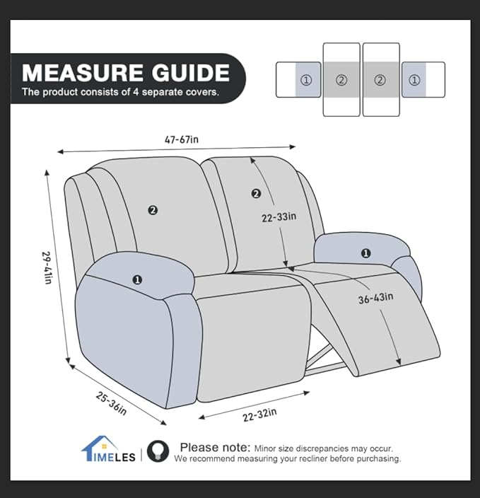 Timeles Recliner Covers Recliner Loveseat Covers Reclining Couch Covers Sofa
