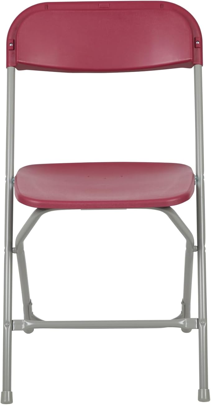 Hercules Series Plastic Folding Chair Red