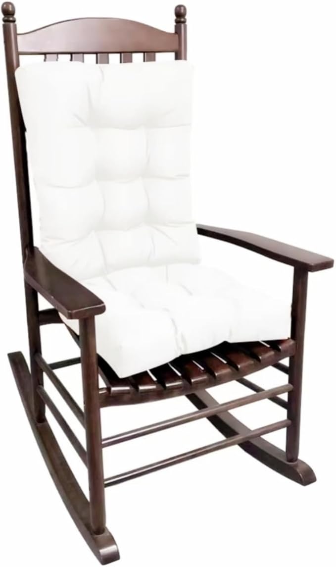 Chair Cushion Set for Rocking Chair, Rocking Chair Cushion, Overstuffed Seat