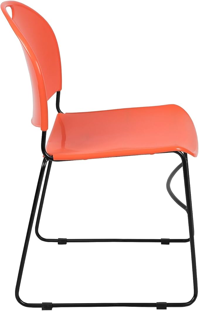 Flash Furniture HERCULES Series 880 lb. Capacity Orange Ultra-Compact Stack