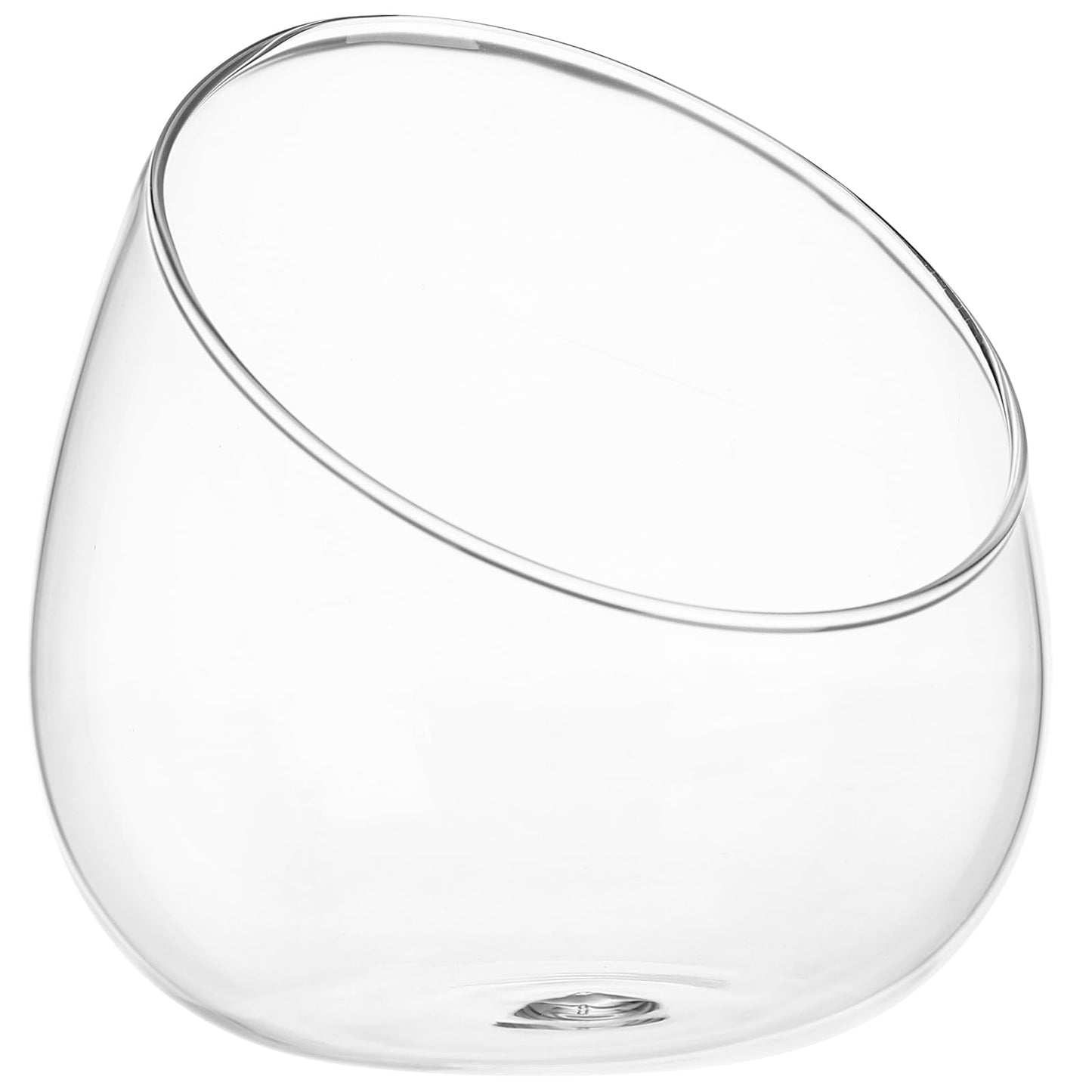 Yardwe Micro Landscape Ecological Bottle 4.72 Inch Clear Glass Vase Terrarium Jar for Succulents Moss Air Plants Home Decor Indoor Gardening Ornament
