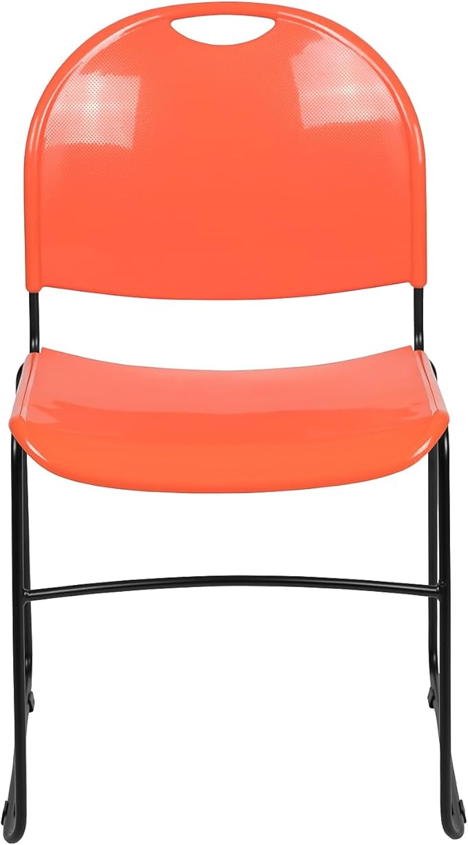 Flash Furniture HERCULES Series 5 Pack 880 lb. Capacity Orange Ultra-Compact
