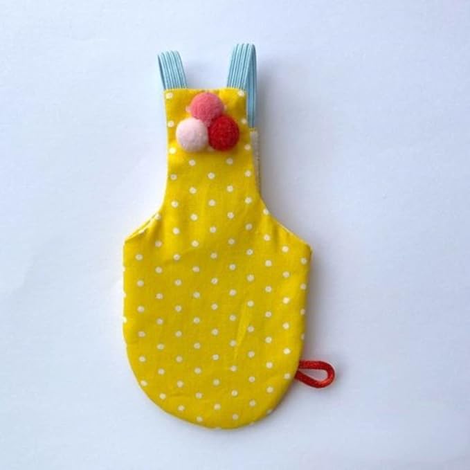 Bird Flight Suits Diapers, Parrot Flight Suits Diapers for Monk Parakeets, Cockatiels Flight Suits, Parrot Clothes, Bird Training Nappy Suit Liners Clothes (Yellow,Cockatiel)