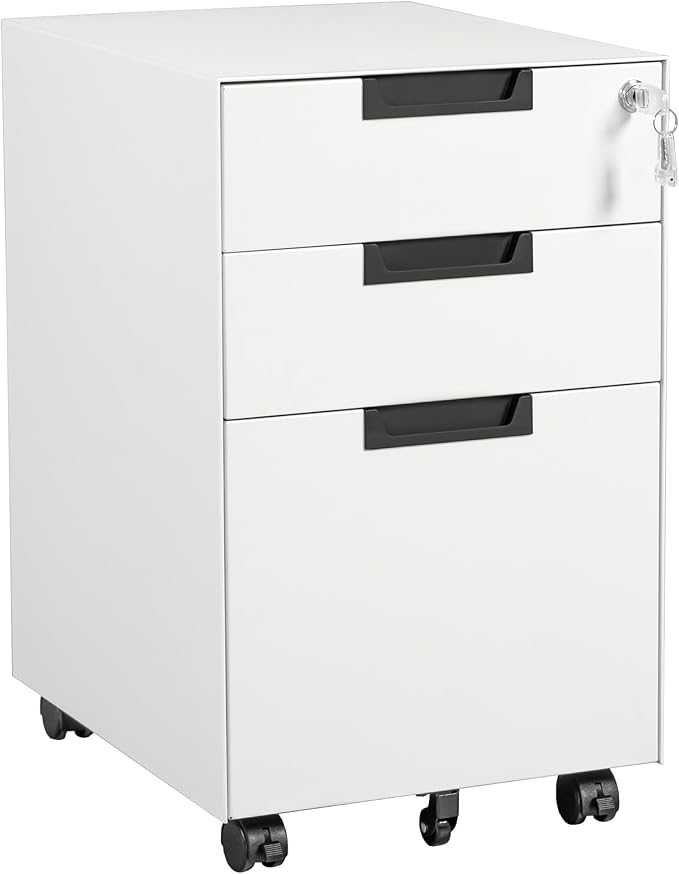 Letaya 3 Drawer Mobile File Cabinet