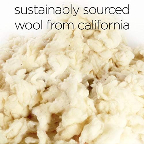 Molly Mutt Sheepy Wool Crate Mat - 100% Cotton Canvas Cover with Temperature-Regulating 100% Natural Wool-Filled Insert Dog Bed - Soft & Supportive Wool-Filled Bed - (48"x30"x2.5", Forever Young)