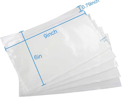 Coopaty 6" x 9" Adhesive Packing List Envelopes Clear Plastic Mailing Shipping Envelope Pouch (100 Pack)