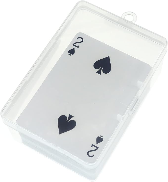 Plastic UNO Card Box Case, High Capacity Playing Card Case Holder Storage Box, Clear Card Deck Case (NO Cards) (Set of 8)