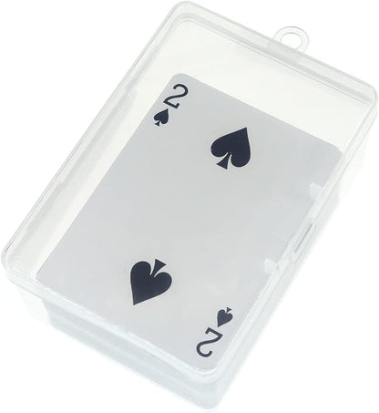 4PCS UNO Card Box Playing Card Case Storage, Plastic UNO Card Case High Capacity Playing Card Storage Box Hold Up to 112PCS UNO Cards (NO Cards)