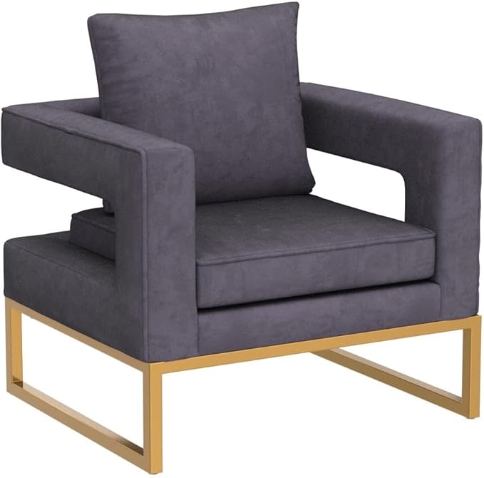 Roundhill Furniture Lenola Upholstered Accent Arm Chair