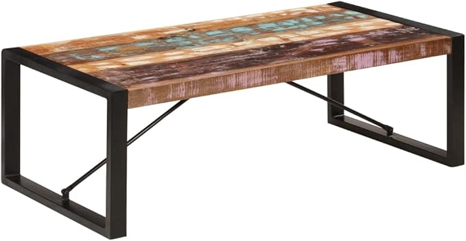 Coffee Table 47.2"x23.6"x15.7" Solid Reclaimed Wood, End Tables, Living Table