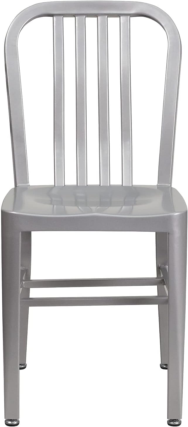 Flash Furniture Gael Indoor/Outdoor Modern Metal Dining Chairs,