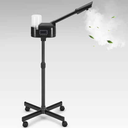 Professional 3 in 1 Facial Steamer Upgrade Esthetician Steamer with hot & Cold Nozzle 5X LED Magnifying Lamp Beauty Salon Spa