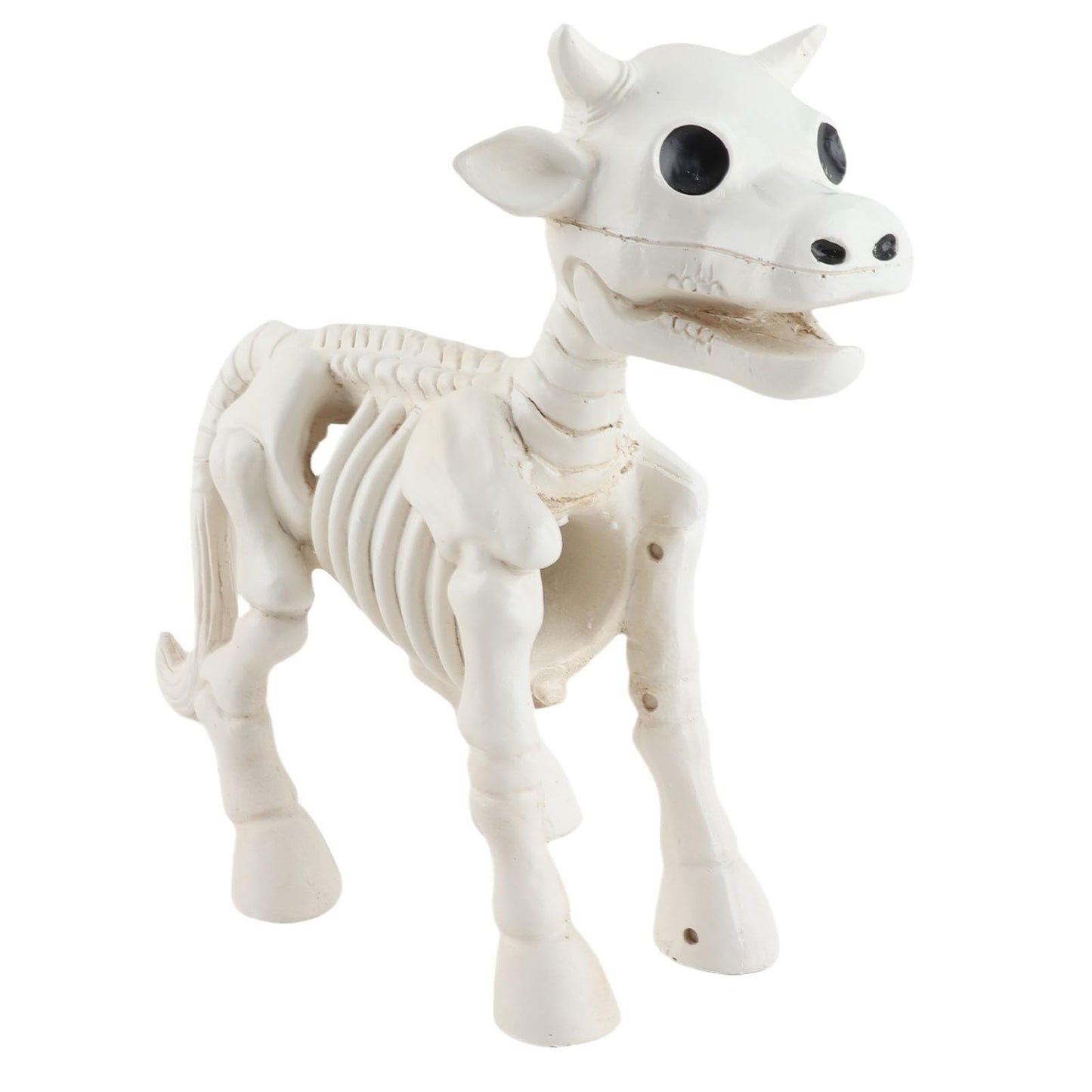 Kuuleyn Halloween Cow Skeleton Decoration,Skeleton Halloween Decoration,Animal Skeletons Innovative Fun Waterproof Resin Cow Skeleton Statue for Outdoor Garden Patio