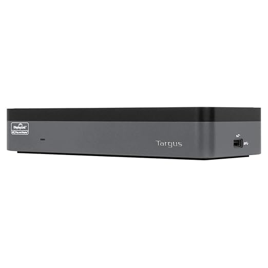Targus USB-C Universal Quad 4K (QV4K) Docking Station with 100W Power Delivery, Black (DOCK570USZ)