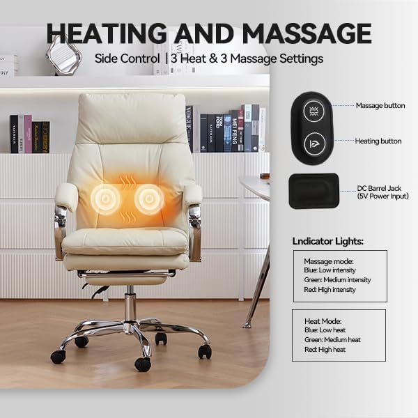 LEAGOO Massage Heated Office Chairs