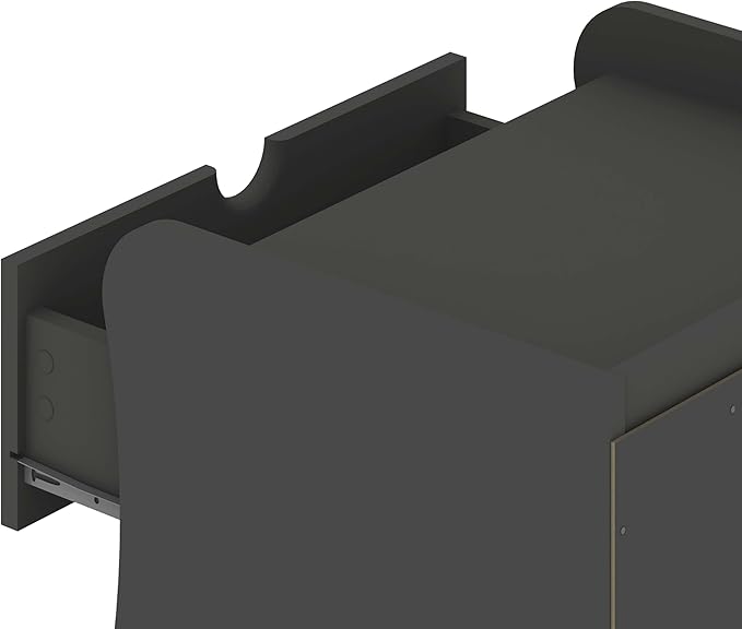 Eco Friendly Nightstand in Charcoal Gray Made from Sustainable Materials