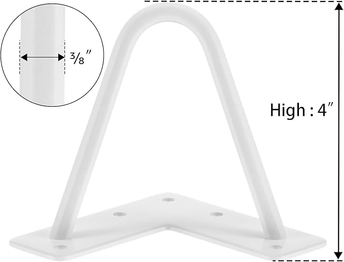SMARTSTANDARD 4 Inch Heavy Duty Hairpin Furniture Legs, Metal Home DIY Projects