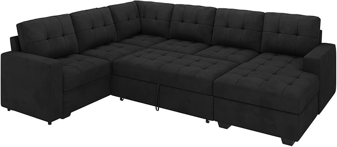 HONBAY Sectional Sleeper Sofa