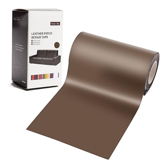 Leather Repair Patch Tape Brown 3 x 60 inch Self Adhesive Leather Repair Tape
