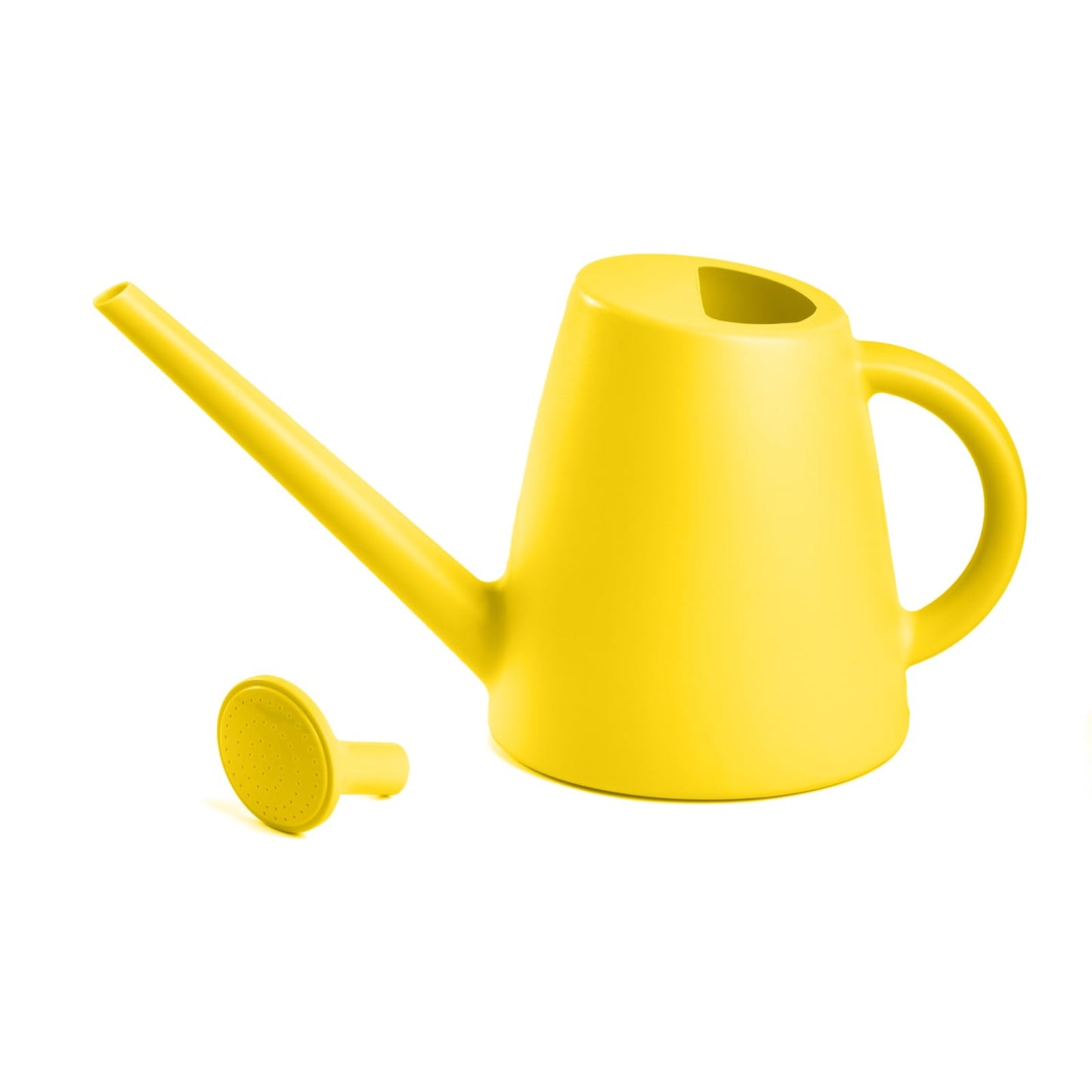 ZXJ Grip Plant Watering Cans for Indoor and Outdoor Home Garden Plants - with Long Spout - Yellow- 1/2 Gallon