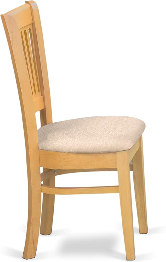 East West Furniture ANVA5-OAK-C 5 Piece Dining Room Furniture Set Includes a