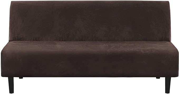 H.VERSAILTEX Real Velvet Futon Cover Armless Sofa Covers Sofa Bed Covers