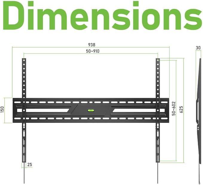 Ultra Slim Flush TV Wall Mount Bracket
