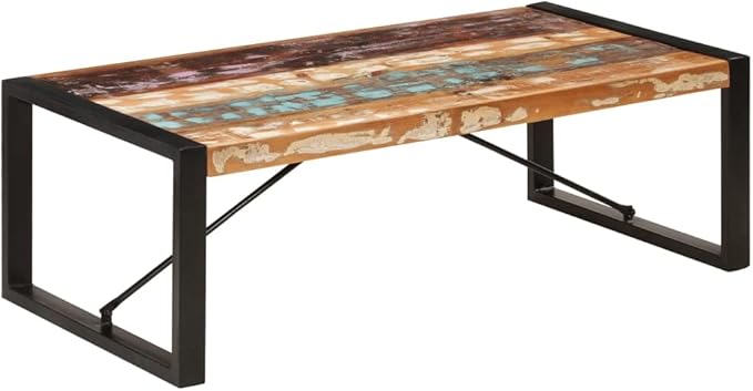 Coffee Table 47.2"x23.6"x15.7" Solid Reclaimed Wood, End Tables, Living Table
