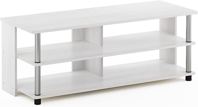 Furinno Sully TV Stand, 3-Tier Rectangular Entertainment Center