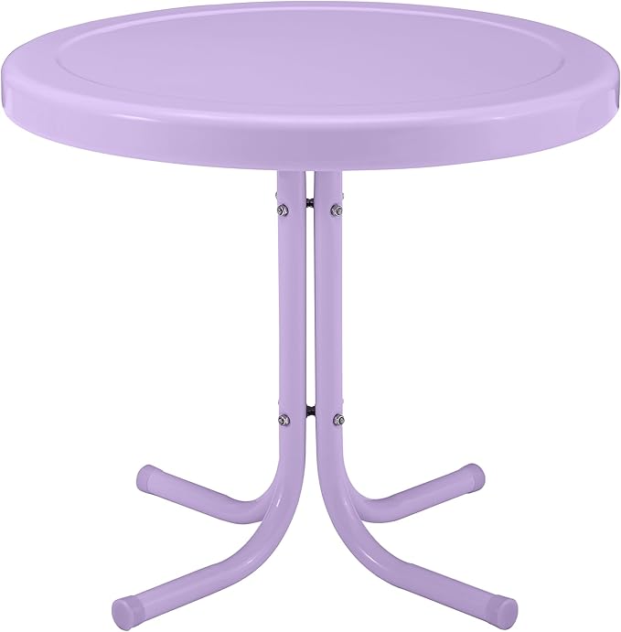 Crosley Furniture Griffith Weather Resistant Retro Metal Outdoor Side Table